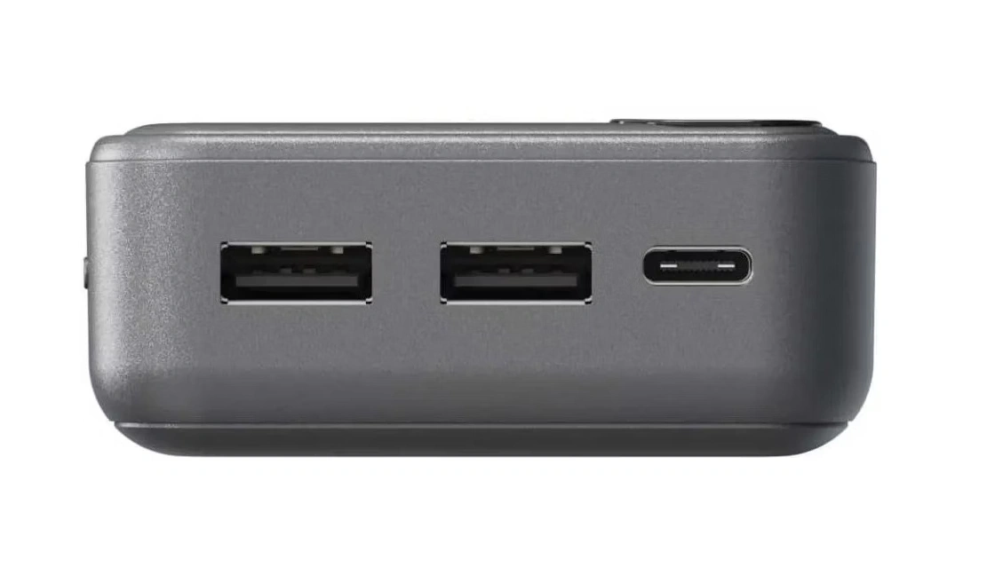 Внешний аккумулятор Breaking P217 20000 мАч + кабель USB-A - USB-C, Графит (27231). Фото 6