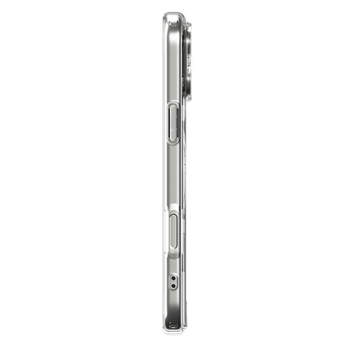 Накладка Spigen Ultra Hybrid (MagSafe) для iPhone 17 Pro Max, Прозрачный графит (ACS10283). Фото 4
