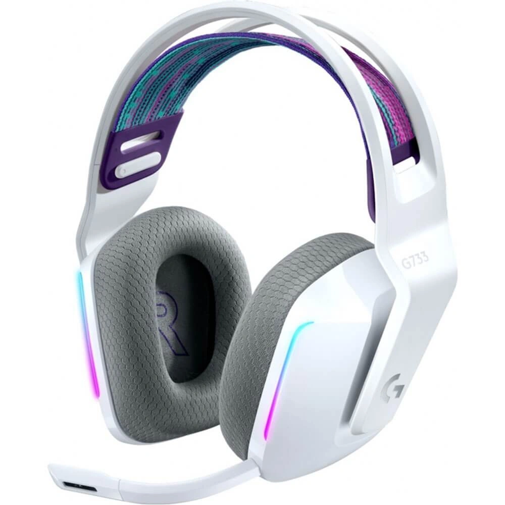 Гарнитура игровая Logitech G733 Lightspeed, Белый (981-000943). Фото 1