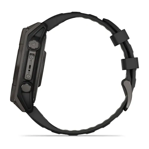 Умные часы Garmin Fenix 8 47mm, Solar, Sapphire, Углеродно-серый титан/титановый спортивный ремешок (010-02906-70). Фото 4
