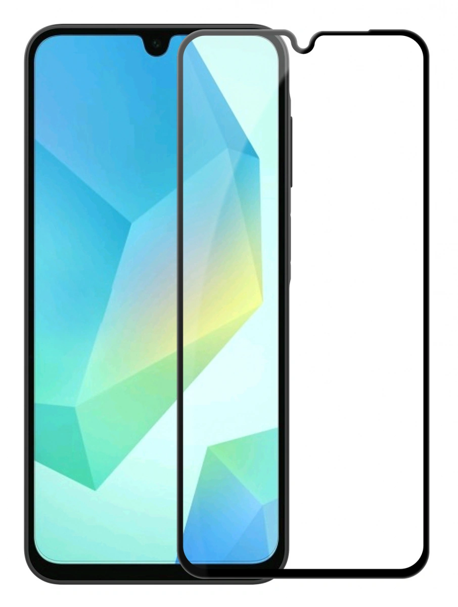Защитное стекло для Samsung Galaxy A16/A26, Чёрное. Фото 1