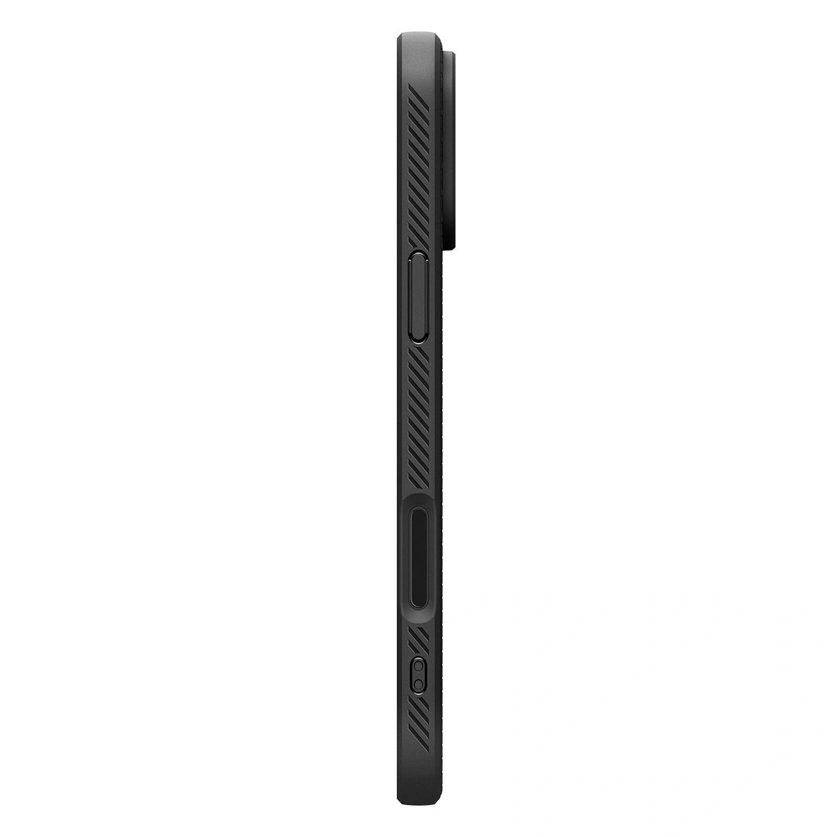 Накладка Spigen Liquid Air для iPhone 17 Pro, Чёрная матовая (ACS10331). Фото 5