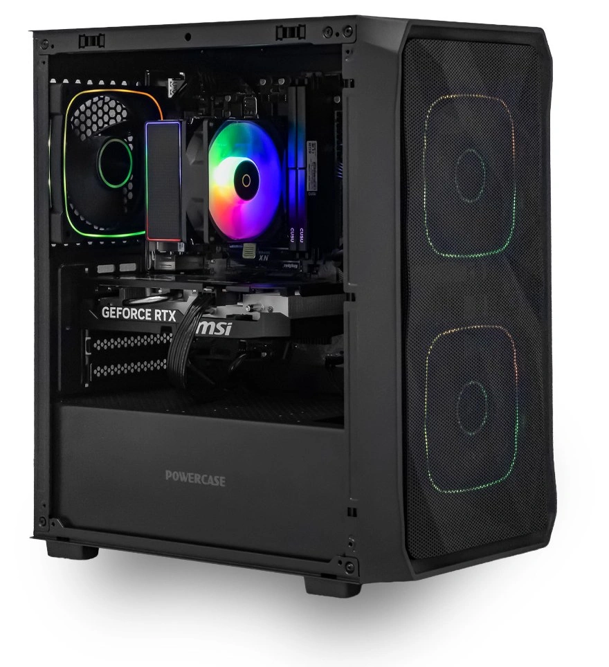 Системный блок CORE S (SM06 Intel Core i3-13100, 16Гб DDR4, RTX5060, SSD 512Гб M.2, Gigabyte H610M-K, 650Вт). Фото 2