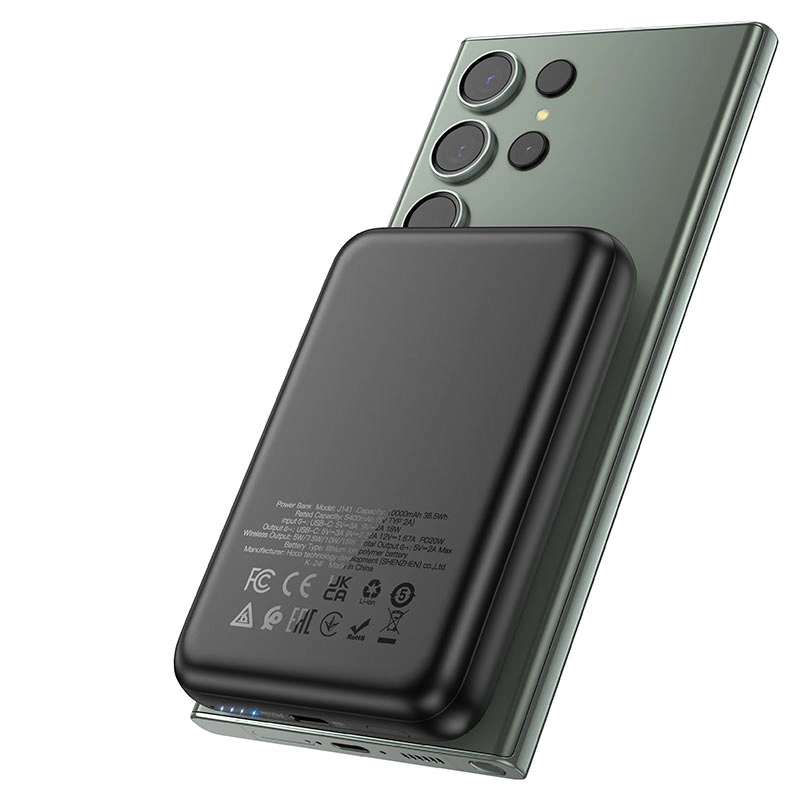 Внешний аккумулятор Hoco J141 Grace PD20W 10000mAh, Чёрный. Фото 2