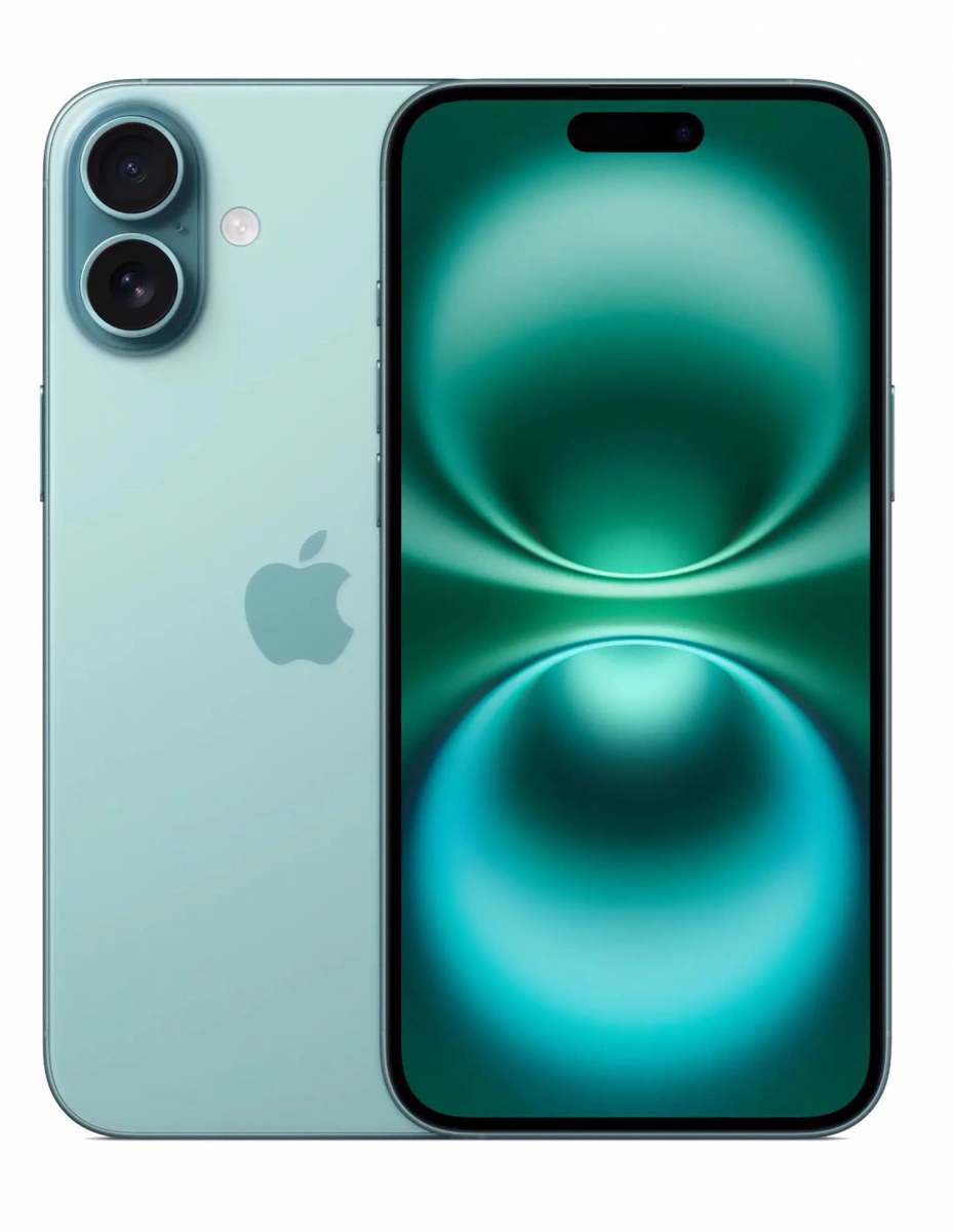 Смартфон Apple iPhone 16 128Гб Бирюзовый (eSIM+SIM) (Без RuStore). Фото 1
