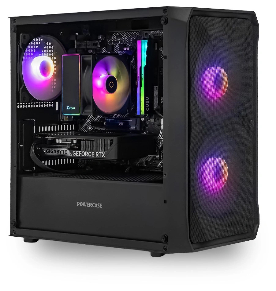 Системный блок CORE M (A3B Ryzen 5 5600, 32Гб DDR4, RTX5060, SSD 1Тб M.2, ASUS PRIME B550M-K, 650Вт). Фото 2