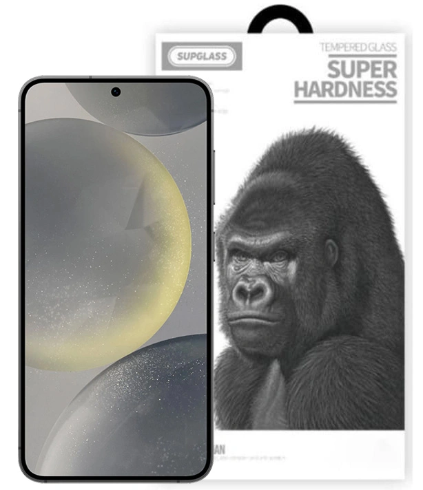 Защитное стекло SupGlass 3D XC-11 для Samsung S24, Чёрное. Фото 1